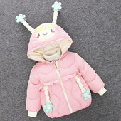 Uue mudeli kapuutsiga laste jope tüdrukutele - sobib talveks