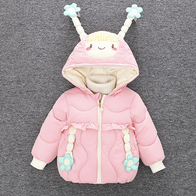 Uue mudeli kapuutsiga laste jope tüdrukutele - sobib talveks