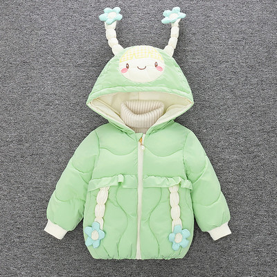 Uue mudeli kapuutsiga laste jope tüdrukutele - sobib talveks