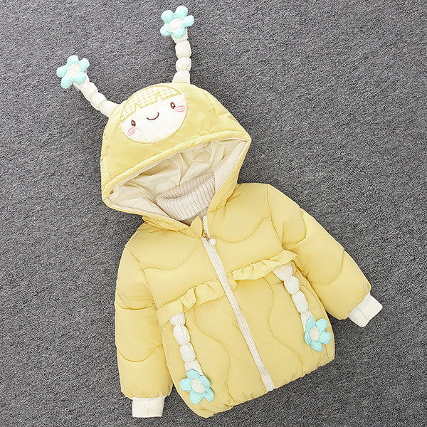 Uue mudeli kapuutsiga laste jope tüdrukutele - sobib talveks