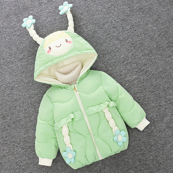 Uue mudeli kapuutsiga laste jope tüdrukutele - sobib talveks