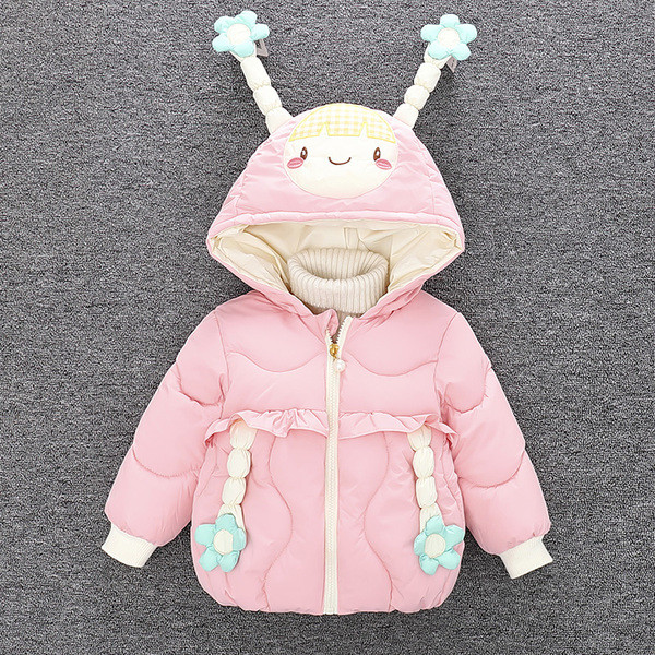 Uue mudeli kapuutsiga laste jope tüdrukutele - sobib talveks