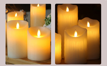 Декоративна лампа във формата на свещ с LED светлина