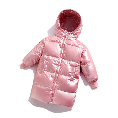 Χειμερινό μακρύ μπουφάν για κορίτσια και αγόρια με κουκούλα