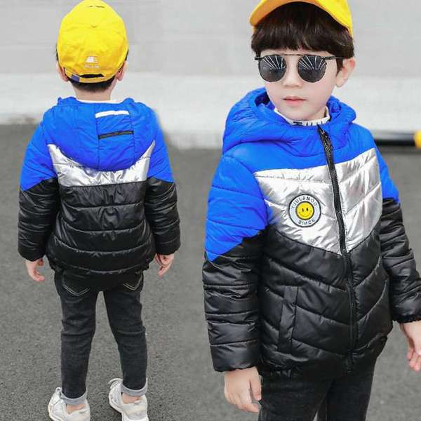 Zimska jakna za dječake s printom u boji