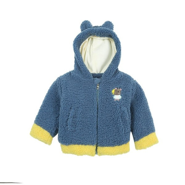 Παιδικό μπουφάν με φερμουάρ και κουκούλα για κορίτσια