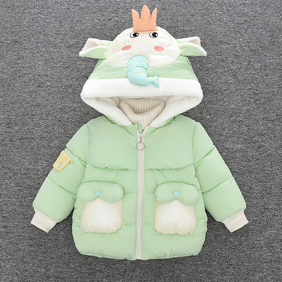 Χειμερινό παιδικό μπουφάν για κορίτσια με κουκούλα