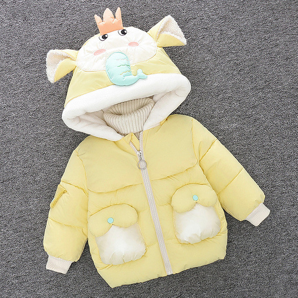 Χειμερινό παιδικό μπουφάν για κορίτσια με κουκούλα