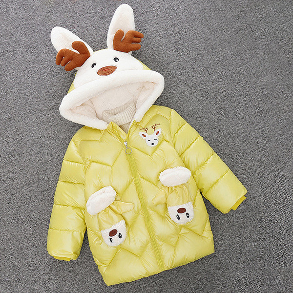 Παιδικό μπουφάν για κορίτσια με μαλακή φόδρα