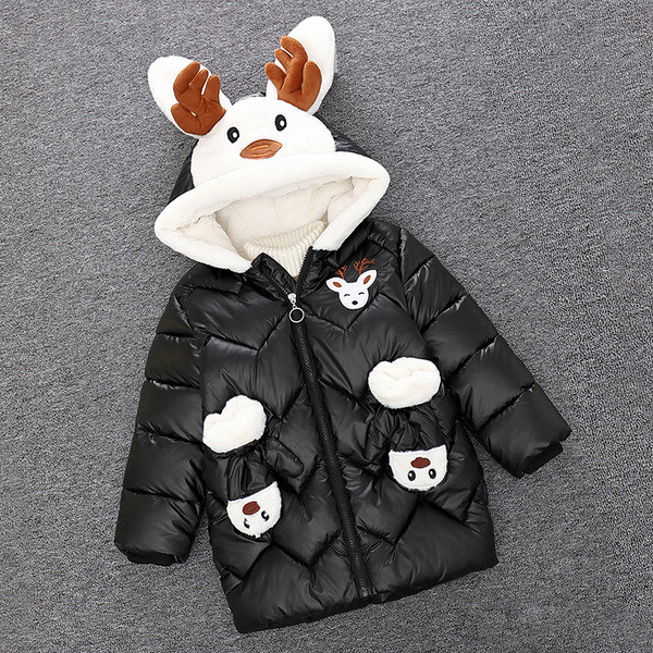 Παιδικό μπουφάν για κορίτσια με μαλακή φόδρα