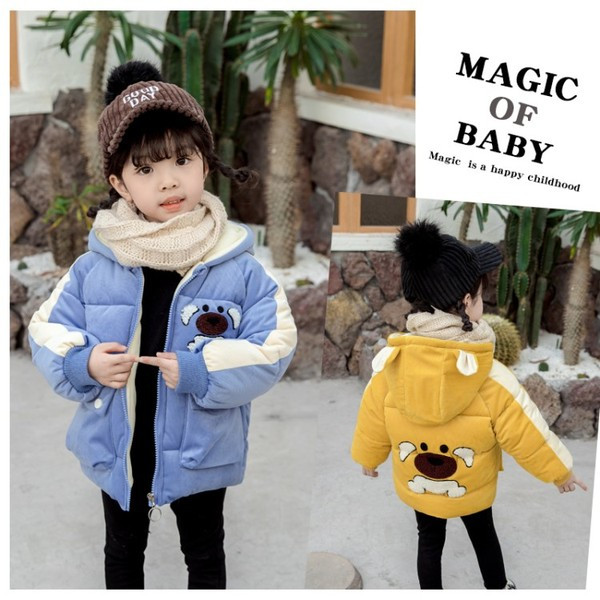 Casual παιδικό μπουφάν με στοιχεία 3D για κορίτσια και αγόρια