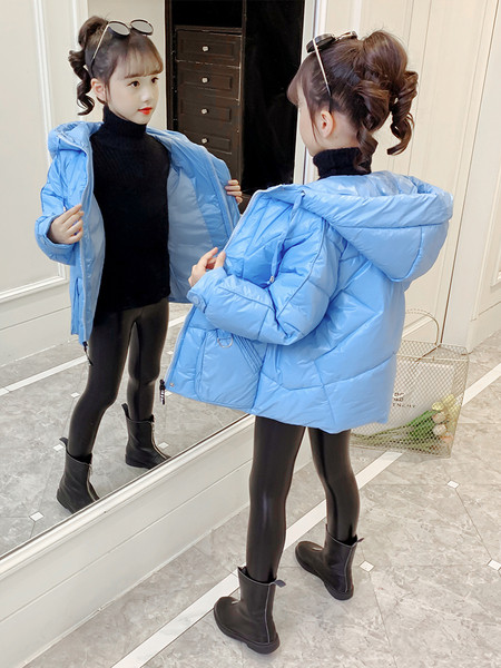 Φθινόπωρο-χειμερινό παιδικό μπουφάν για κορίτσια με κουκούλα