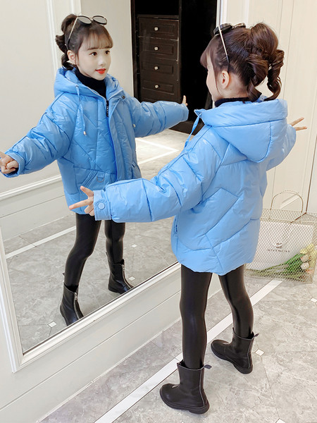 Φθινόπωρο-χειμερινό παιδικό μπουφάν για κορίτσια με κουκούλα