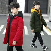 Talvejope tüüpi jope poistele luku ja nööpidega