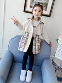 Elastse vöökohaga sügisene laste jope