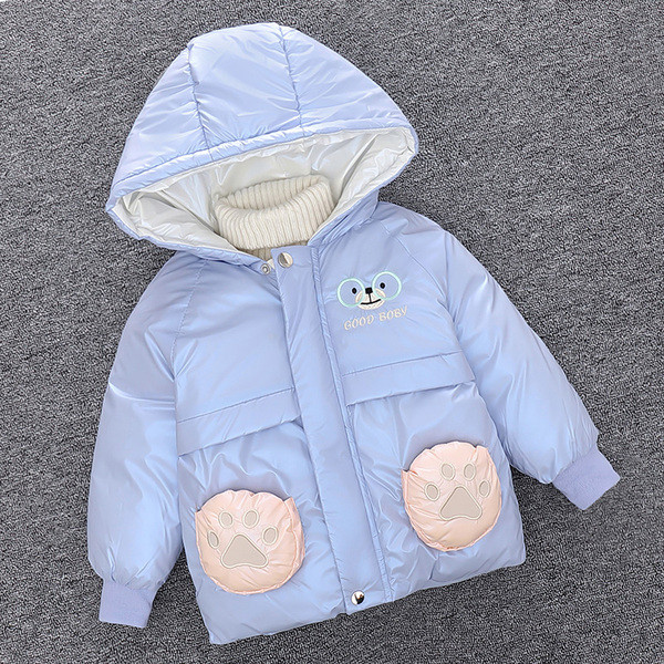 Dnevna dječja jakna s kapuljačom i vezom medvjeda