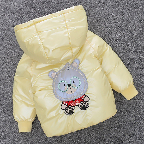 Dnevna dječja jakna s kapuljačom i vezom medvjeda