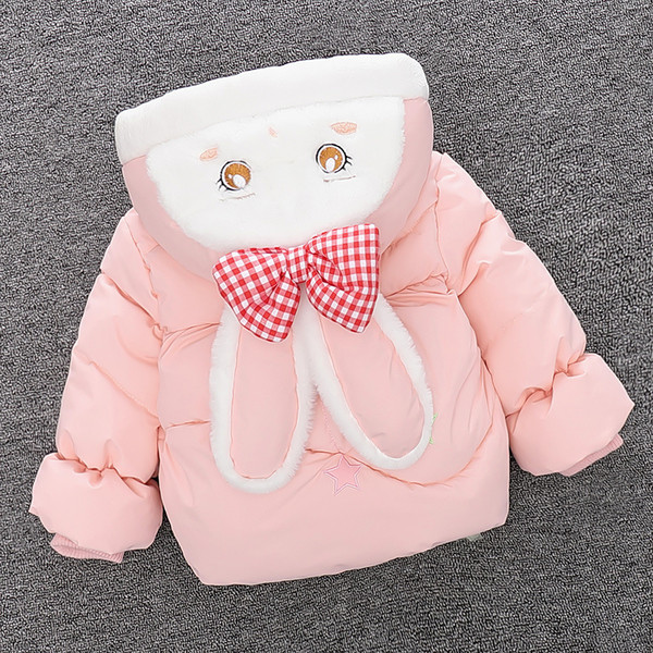 Moodne paelte ja 3D elemendiga laste jope tüdrukutele