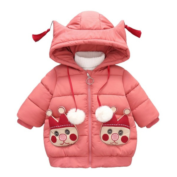 Novi model dječje zimske jakne sa 3D elementima za djevojčice