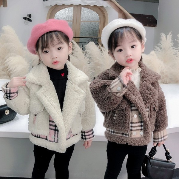 Laste nööpide ja kraega sulejope tüdrukutele