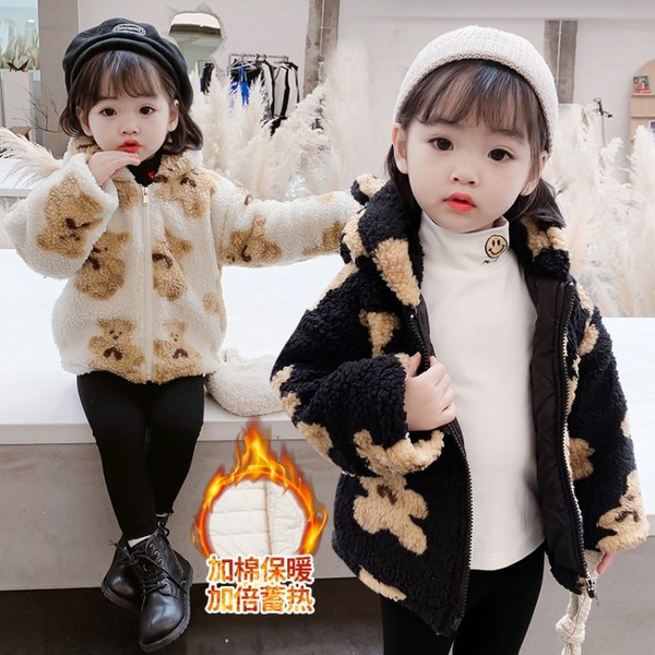 Kapuutsiga ja lukuga laste sulejope tüdrukutele