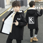 Laste jope poistele seljal trükise ja pehme voodriga