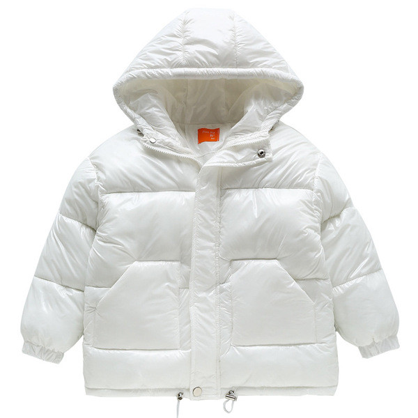 Χειμερινό μπουφάν για κορίτσια με γυαλιστερό αποτέλεσμα