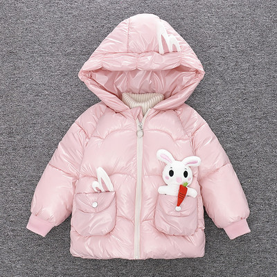 Igapäevane laste jope tüdrukutele - kapuutsi ja taskutega