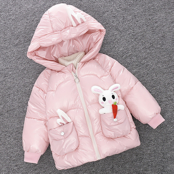 Igapäevane laste jope tüdrukutele - kapuutsi ja taskutega