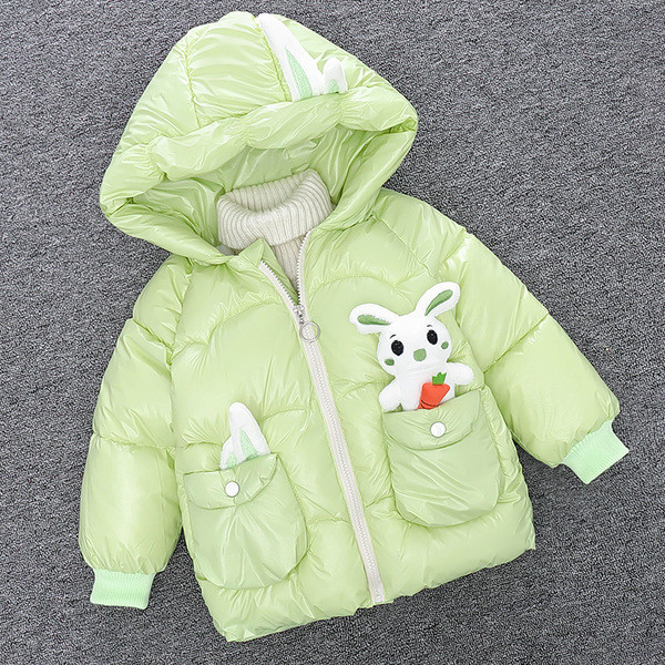 Igapäevane laste jope tüdrukutele - kapuutsi ja taskutega