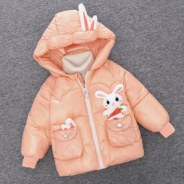 Igapäevane laste jope tüdrukutele - kapuutsi ja taskutega