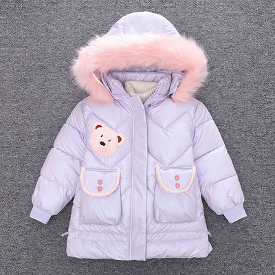 Uue mudeli laste jope tüdrukutele - kapuuts suletikuga