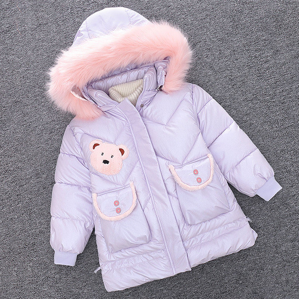 Uue mudeli laste jope tüdrukutele - kapuuts suletikuga