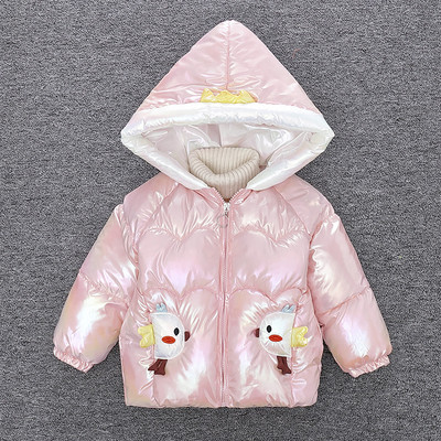 Νέο μοντέλο παιδικό μπουφάν για κορίτσια με χρώμα απλικέ