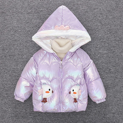 Νέο μοντέλο παιδικό μπουφάν για κορίτσια με χρώμα απλικέ