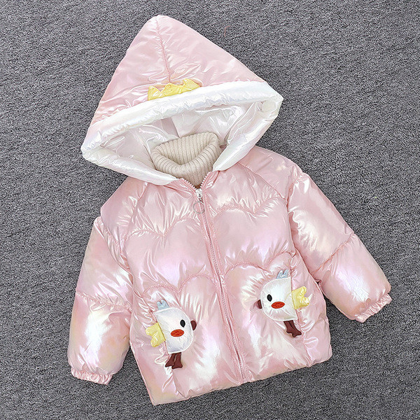 Νέο μοντέλο παιδικό μπουφάν για κορίτσια με χρώμα απλικέ