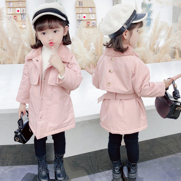 Laste talvejope sooja voodri ja vööga