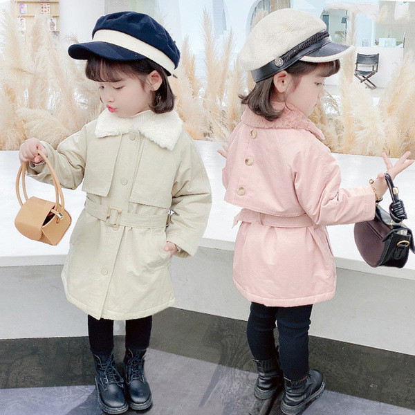 Laste talvejope sooja voodri ja vööga