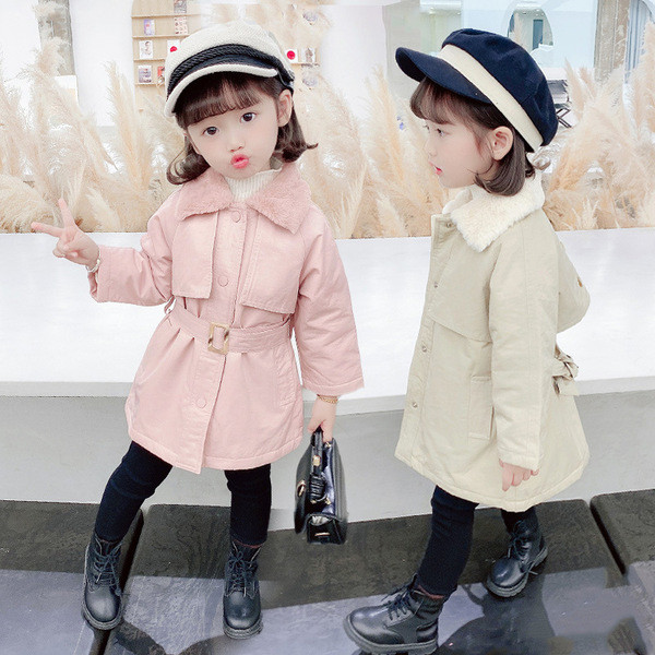 Laste talvejope sooja voodri ja vööga