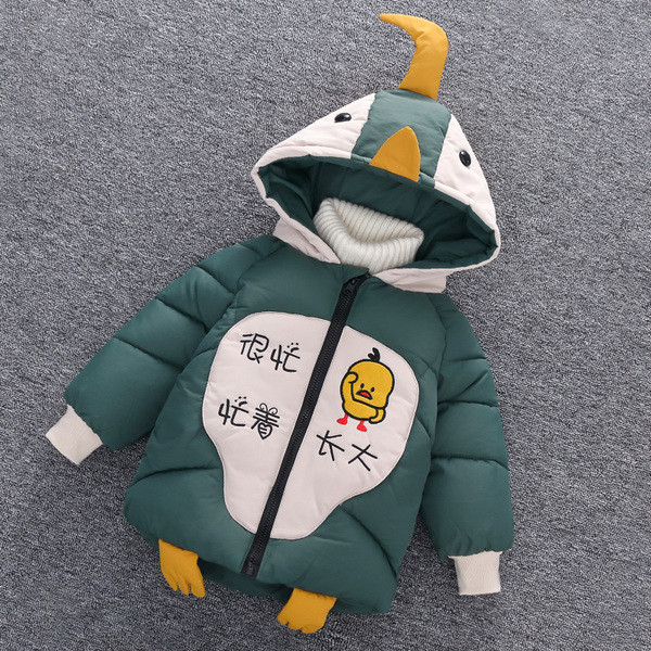 Laste kaasaegne jakk poistele 3D-elemendiga