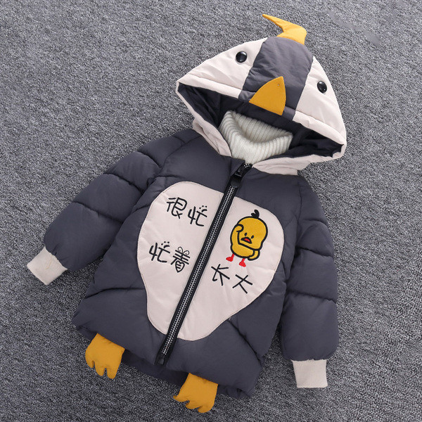 Laste kaasaegne jakk poistele 3D-elemendiga