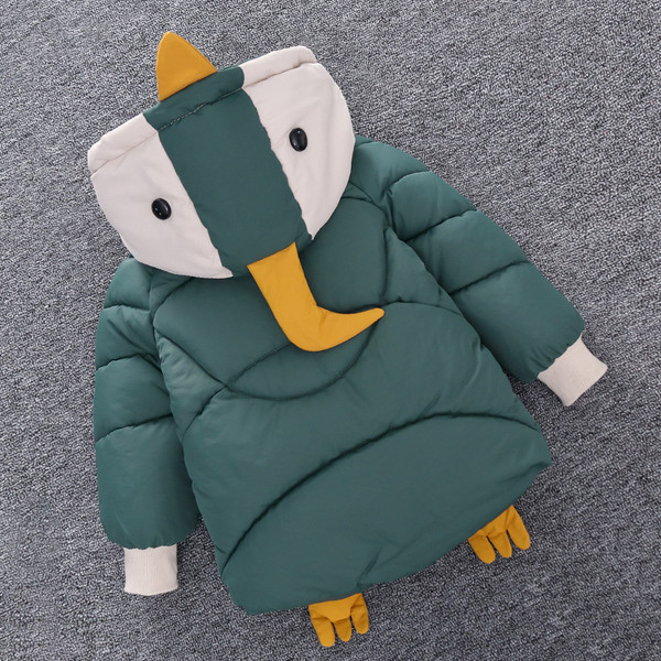 Laste kaasaegne jakk poistele 3D-elemendiga