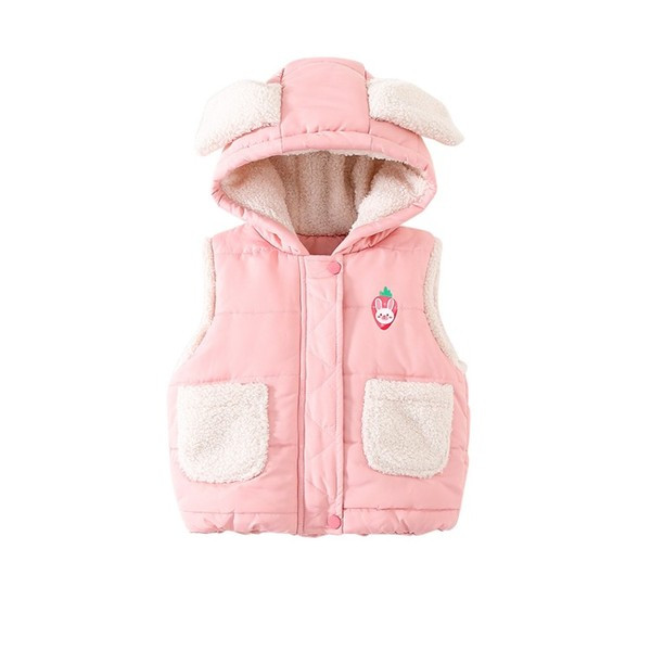 Igapäevane aplikatsiooni ja kapuutsiga lastevest tüdrukutele