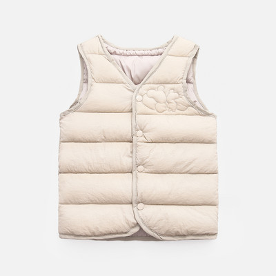 Παιδικό γιλέκο καθημερινό για κορίτσια και αγόρια με γιακά και κουμπιά