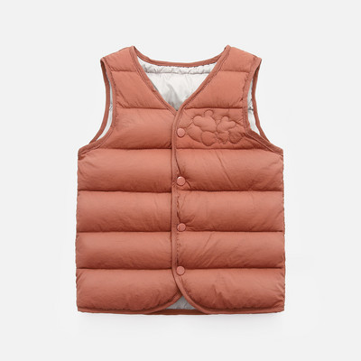 Παιδικό γιλέκο καθημερινό για κορίτσια και αγόρια με γιακά και κουμπιά