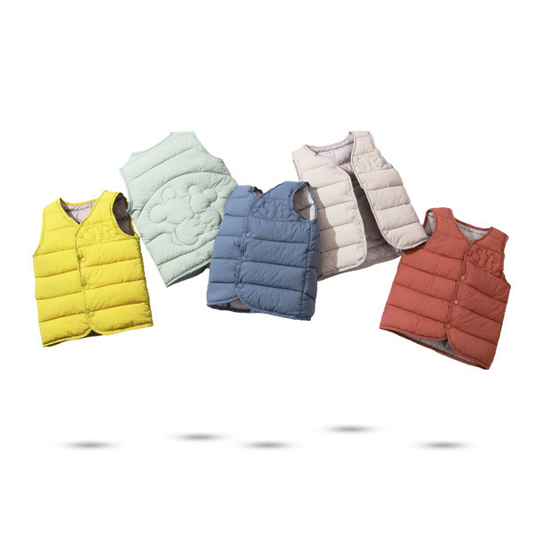 Παιδικό γιλέκο καθημερινό για κορίτσια και αγόρια με γιακά και κουμπιά 