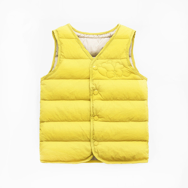 Παιδικό γιλέκο καθημερινό για κορίτσια και αγόρια με γιακά και κουμπιά 