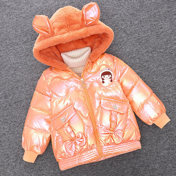 Παιδικό μπουφάν με κουκούλα για κορίτσια - κατάλληλο για χειμώνα