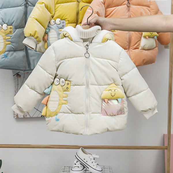 Dječja moderna jakna za djevojčice s kapuljačom