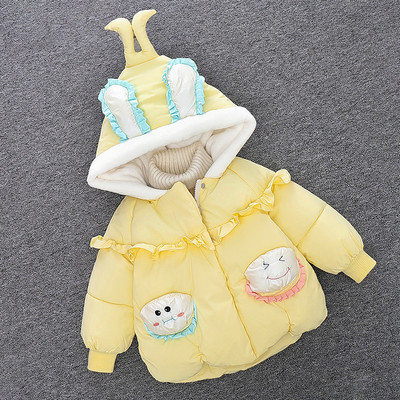 Uue mudeli kapuutsiga laste talvejope tüdrukutele